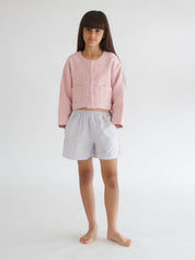 Toe Elasticated Striped Short