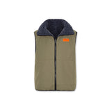 Teddy Reversible Vest – Olive