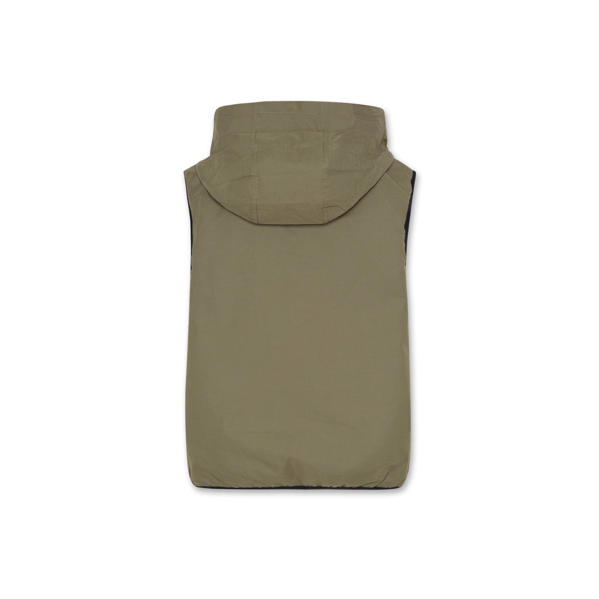 Teddy Reversible Vest – Olive