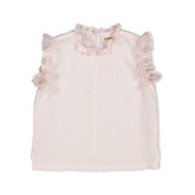 Tirra Linen Top & Pala Frill Shorts Set
