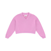 V-Neck Cropped Sweater