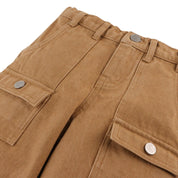 Viola Wide-Leg Jeans with Front Patch Pockets