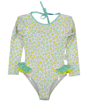 Candy Animal Dots Long Sleeve Swimsuit