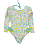 Candy Animal Dots Long Sleeve Swimsuit