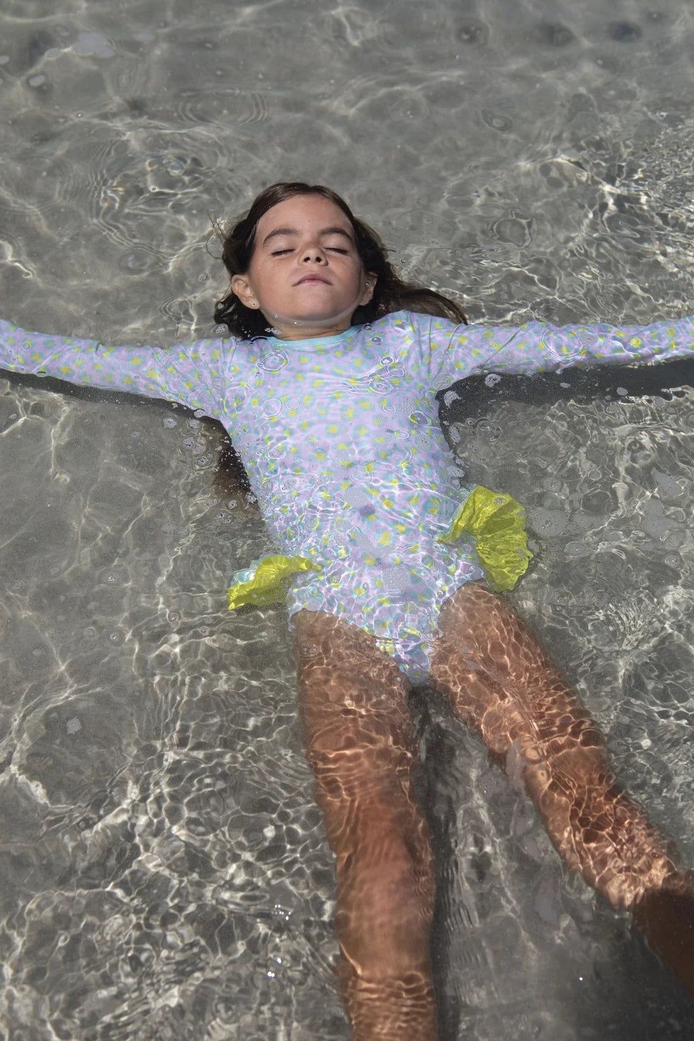 Candy Animal Dots Long Sleeve Swimsuit