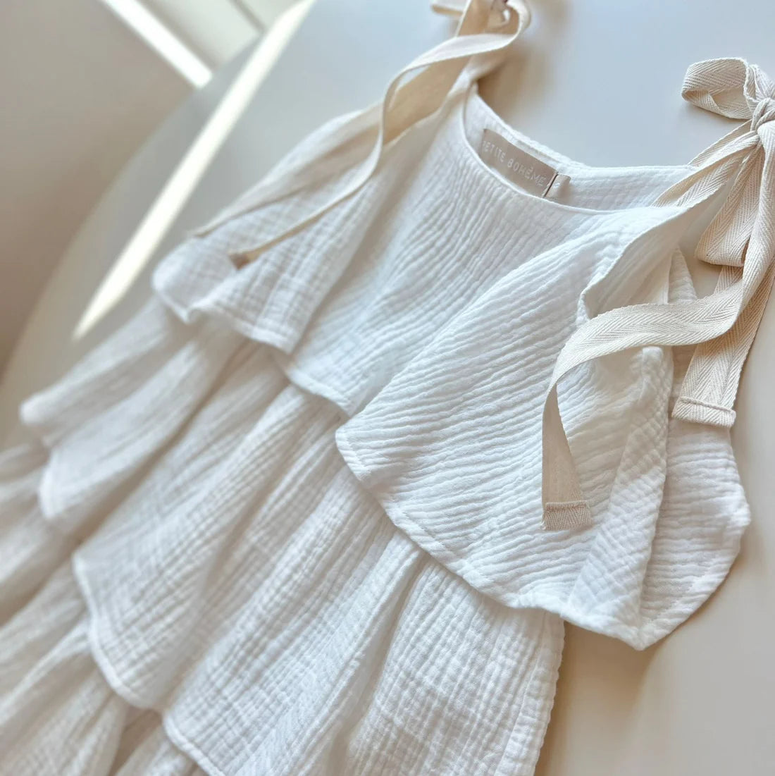 Muslin White Dress