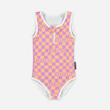 Checkered Beach Swimsuit