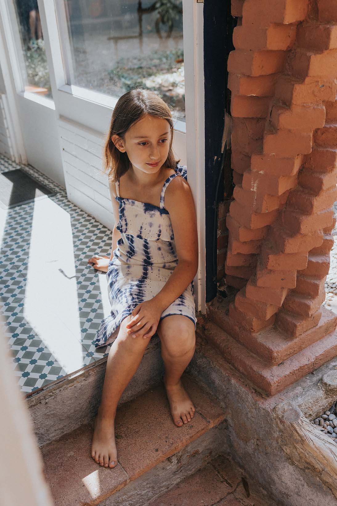 Rie Dress in Tie Dye Print