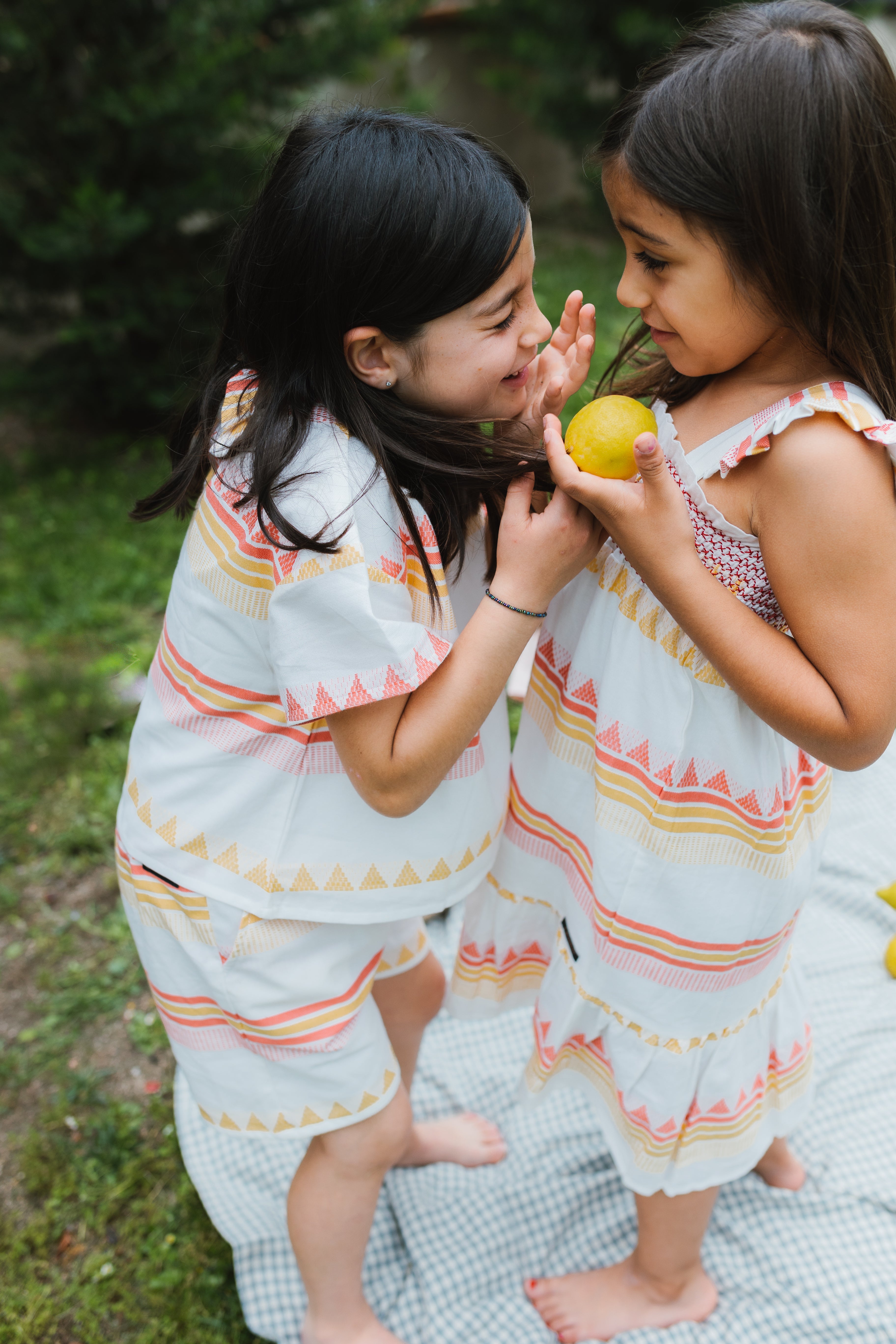 Minna Dress in Pineapple Artwork