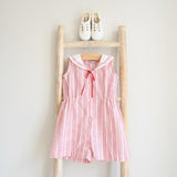 Red Striped Jumpsuit
