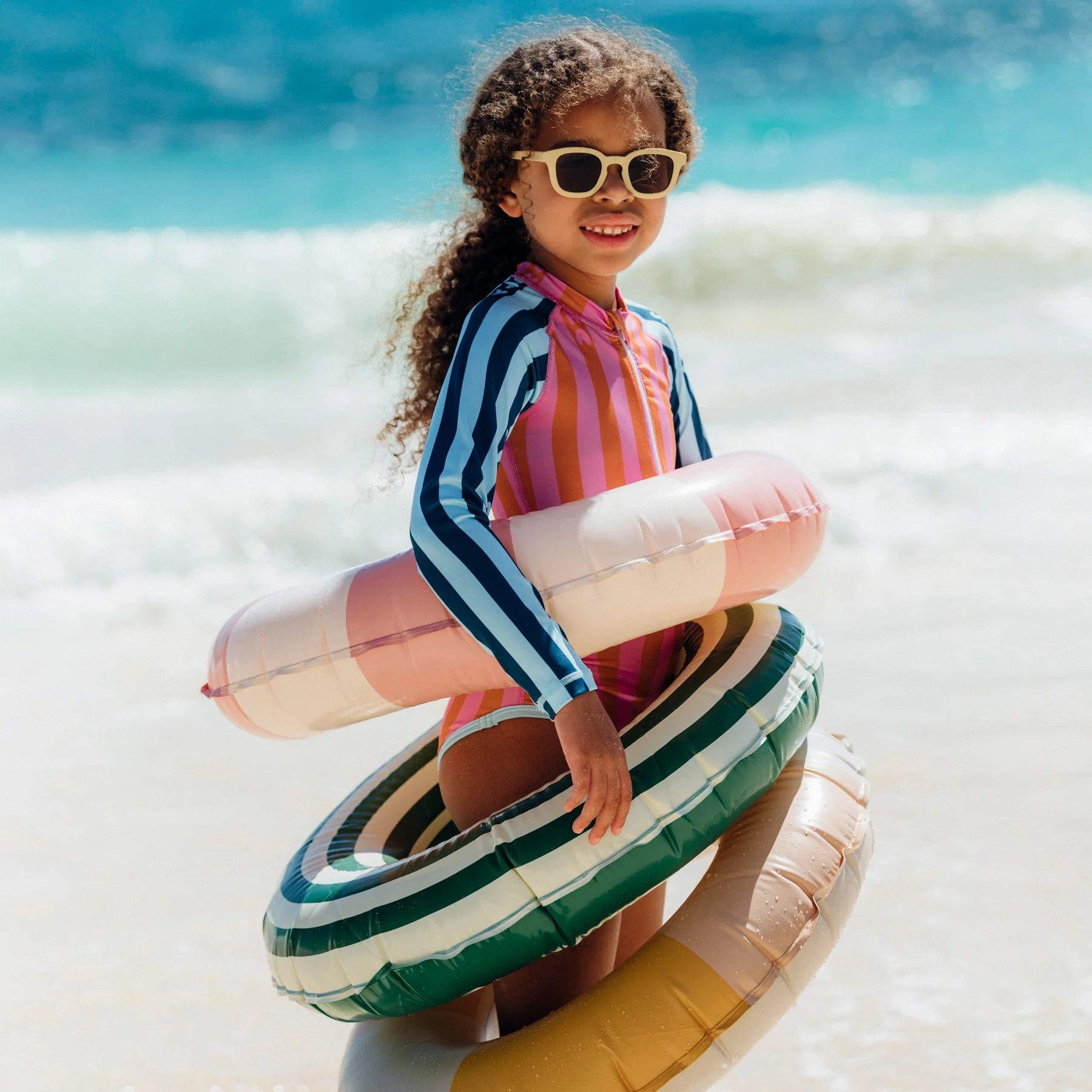 Salty Stripes LS Surf Suit