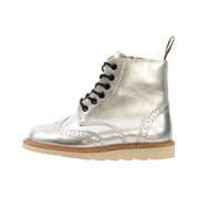 Sidney Leather Boots – Silver