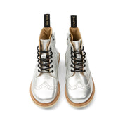 Sidney Leather Boots – Silver